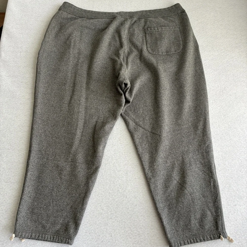 Polo Ralph Lauren Fleece Sweatpants Mens 4XB Gray Drawstring Hem Jogger Preppy